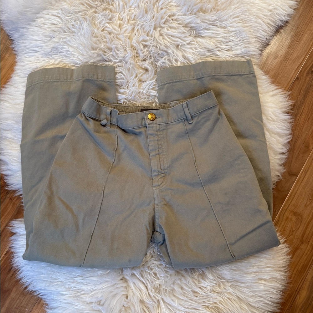 Sage Green Women’s Wide Leg Western Pants